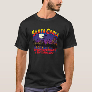 Santa Carla Pier CA Touristen Popkultur Fledermäus T-Shirt