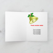 Santa Carnival Cutout-Karte Feiertagskarte (Innenseite)