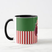 Santa Carrying Gift Sack Illustration Tasse (Links)