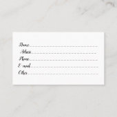 Santa Cartoon Niedlich Peeking Character © Bluedar Visitenkarte (Rückseite)