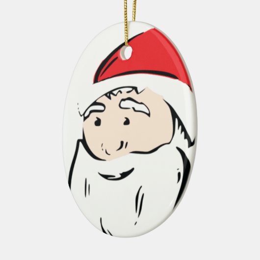 Santa Cartoon Ornament (Links)