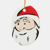 Santa Cartoon Ornament (Vorne)