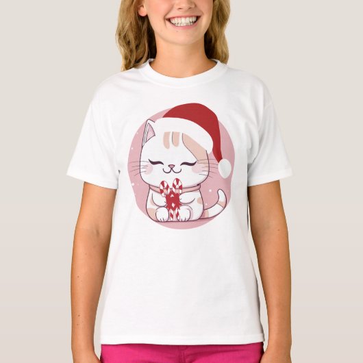 Santa Cat #2 T-Shirt (Vorderseite)