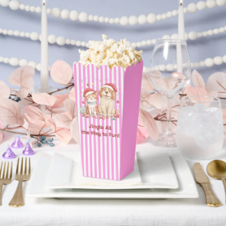 Santa Cat and Dog Friends Geschenkschachtel