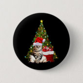 Santa Cat Button (Vorderseite)