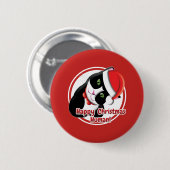 Santa Cat Button (Vorne & Hinten)