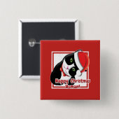 Santa Cat Button (Vorne & Hinten)
