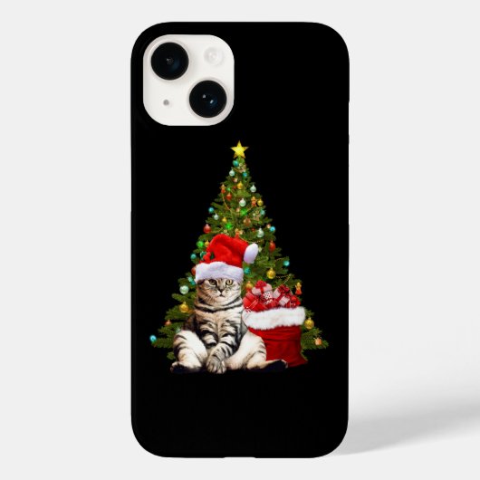 Santa Cat Case-Mate iPhone Hülle (Rückseite)