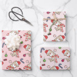 Santa Cat Christmas Pink Muster Geschenkpapier Set<br><div class="desc">Stellen Sie sich ein skurriles Papier vor, das mit einem hübschen Muster geschmückt ist, mit spielerischen Katzen, die als Weihnachtsmann verkleidet sind, mit winzigen Hüten und flauschigen Bärten. Diese charmanten Felines sind spielerisch mit pulsierenden Bonbons verwoben und sorgen für eine festliche Touch. Der Hintergrund ist ein sanftes, fröhliches Rosa, das...</div>