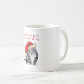 Santa Cat - Du solltest besser nicht ausgehen! Kaffeetasse (VorderseiteRechts)