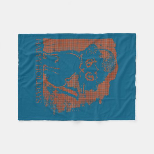 Santa Cat  Fleecedecke (Vorderseite (Horizontal))