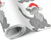 SANTA CAT GESCHENKPAPIER (Rolleneckpunkt)