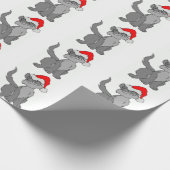 SANTA CAT GESCHENKPAPIER (Ecke)