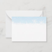 Santa Cat im Winter Wunderland Weihnachten Mitteilungskarte (Rückseite)