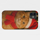 Santa Cat iPhone 11 Hülle (Rückseite (Horizontal))