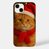 Santa Cat iPhone 14 Case (Rückseite)