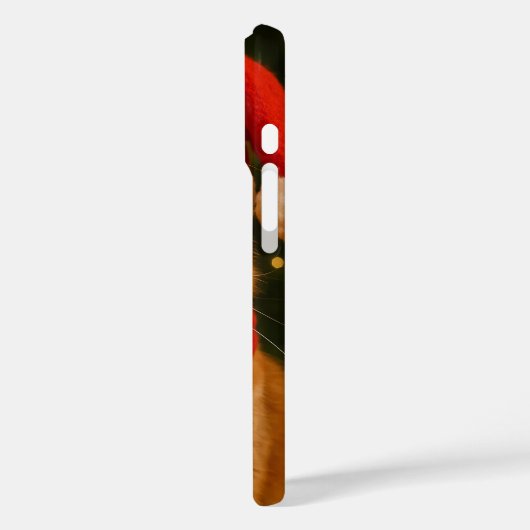 Santa Cat iPhone 16 Case (Rückseite / Links)