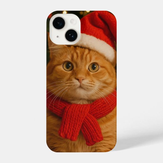 Santa Cat iPhone Case iPhone Hülle (Rückseite)