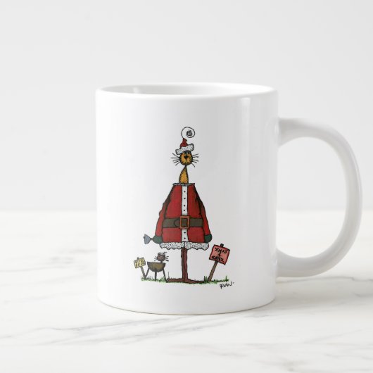 Santa Cat Jumbo-Tasse (Rechts)