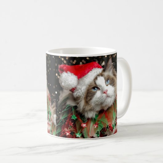 Santa Cat Kaffeetasse (VorderseiteRechts)