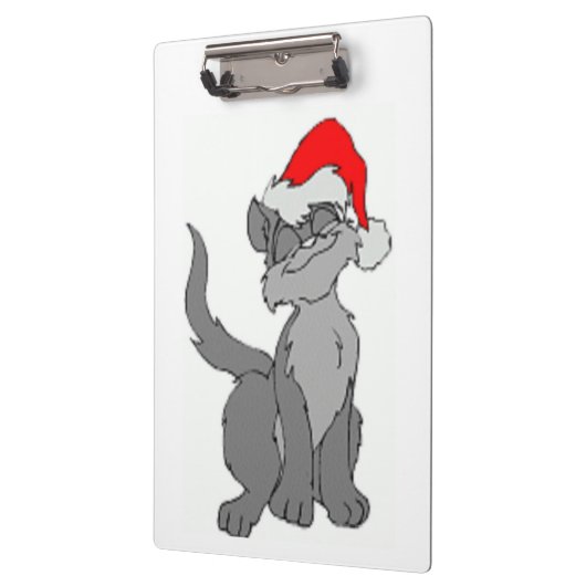 SANTA CAT KLEMMBRETT (Links)