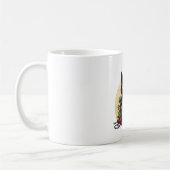 Santa Cat Lights Urlaub Kaffeetasse (Links)