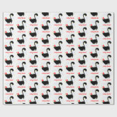 Santa Cat Merry Catmas Weihnachten Geschenkpapier (Flach)