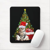 Santa Cat Mousepad (Mit Mouse)
