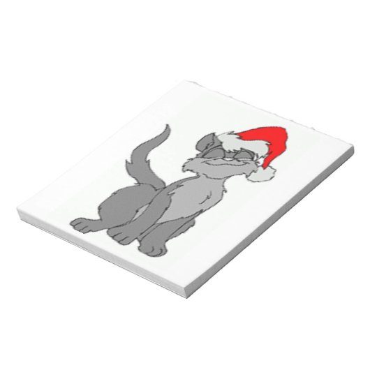SANTA CAT NOTIZBLOCK (Rotiert)