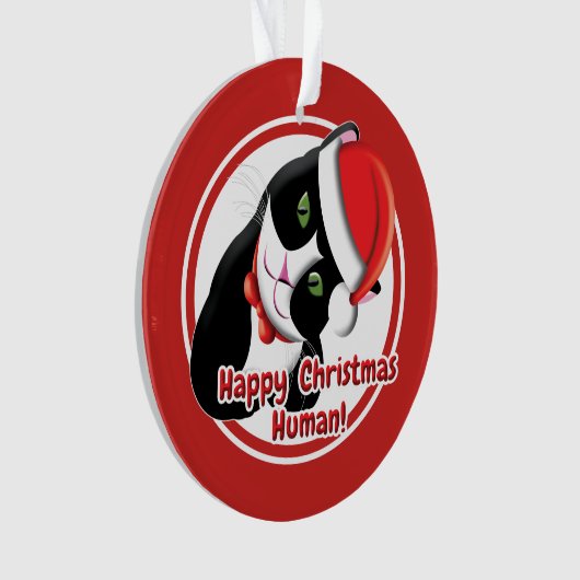 Santa Cat Ornament (Vorderseite)