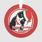 Santa Cat Ornament (Vorderseite)