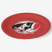 Santa Cat Pappteller (Schrägansicht)