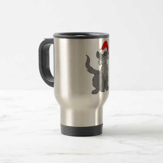 SANTA CAT REISEBECHER (Vorderseite Links)