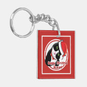 Santa Cat Schlüsselanhänger (Vorderseite links)