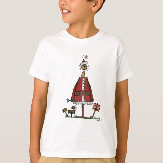 Santa Cat T-Shirt (Vorderseite)