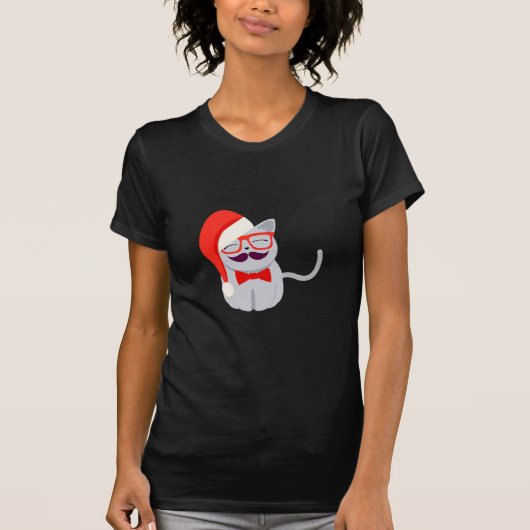 Santa Cat T-Shirt (Vorderseite)