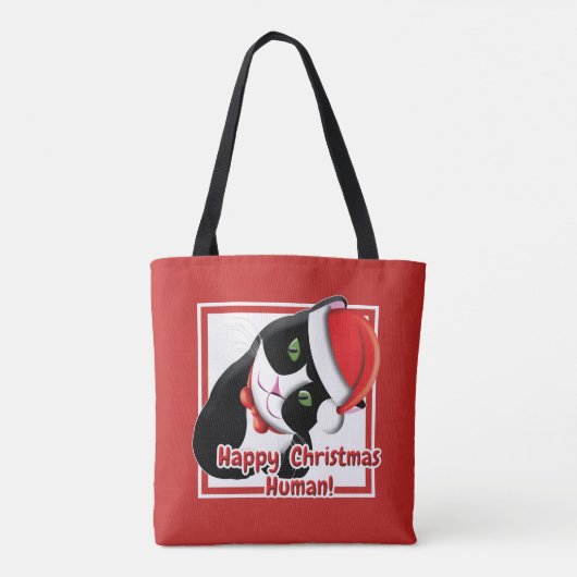 Santa Cat Tasche (Rückseite)