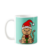 Santa Cat Tasse
