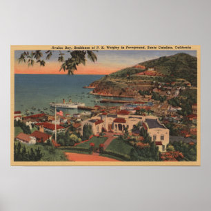 Santa Catalina, CA - Avalon Bay Poster