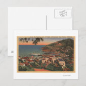 Santa Catalina, CA - Avalon Bay Postkarte (Vorne/Hinten)