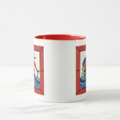 Santa Catalina Insel Flying Fish Fish Tile Tasse (Zentrum)