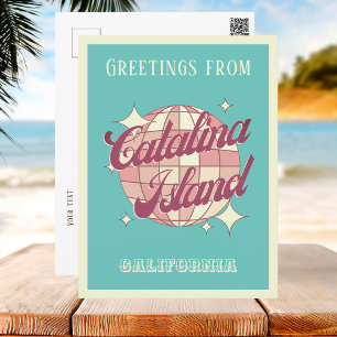 Santa Catalina Insel Kalifornien US-Retro Postcard Postkarte
