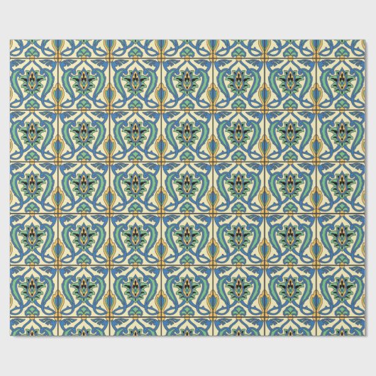 Santa Catalina - Insel Tile Design Geschenkpapier (Flach)