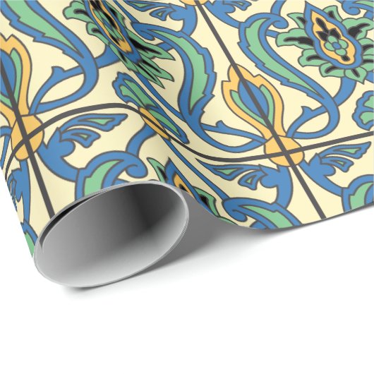 Santa Catalina - Insel Tile Design Geschenkpapier (Rolleneckpunkt)