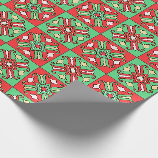 Santa Catalina Insel Tile Geschenkpapier (Ecke)