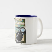 Santa Catalina Island, Kalifornien USA Zweifarbige Tasse (VorderseiteRechts)