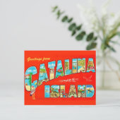 Santa Catalina Island Postkarte (Stehend Vorderseite)