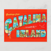 Santa Catalina Island Postkarte (Vorderseite)