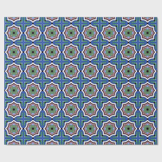 Santa Catalina Island Tile Design Geschenkpapier (Flach)