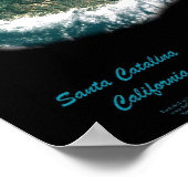 Santa Catalina, kalifornisches Satellitenposter-Fo Poster (Ecke)